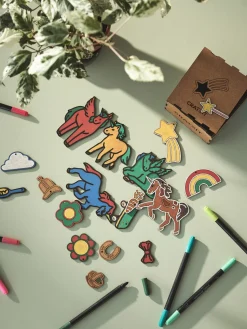 Kinder Søstrene Grene Schweiz Holzspielzeug<DIY-Set Rainbow Friends