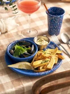 Søstrene Grene Schweiz Geschirr<Flow Fest Schale Ø13,5 - Blau