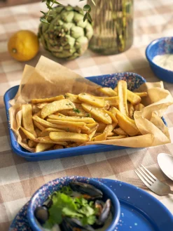 Søstrene Grene Schweiz Geschirr<Flow Fest Tablett Groß - Blau