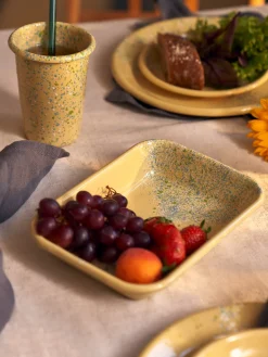 Søstrene Grene Schweiz Geschirr<Flow Fest Tablett Groß - Gelb