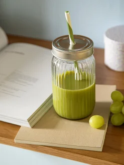 Søstrene Grene Schweiz Geschirr<Glas Mit Strohhalm