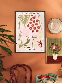 Søstrene Grene Schweiz Rahmen Und Poster<Poster Flower Market London 50 X 70