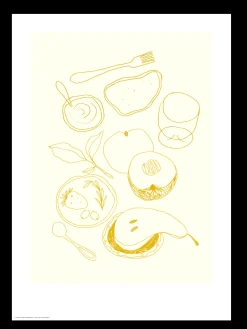 Søstrene Grene Schweiz Rahmen Und Poster<Poster Køkkenkunst Gelb 50 X 70