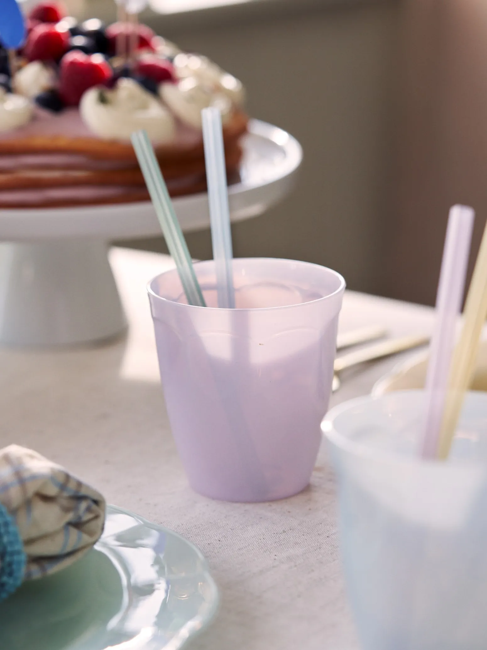 Søstrene Grene Schweiz Tischdecken<Wiederverwendbare Kunststoffgläser 4er-Pack